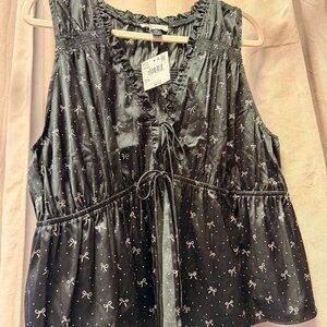 American Eagle Tie Front Bow Tank